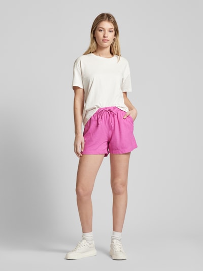 Only Shorts mit elastischem Bund Modell 'CARO' Pink 1