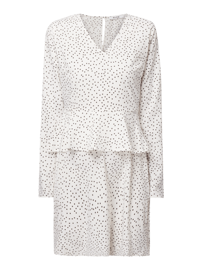 NA-KD Kleid mit Punktemuster Weiss 2