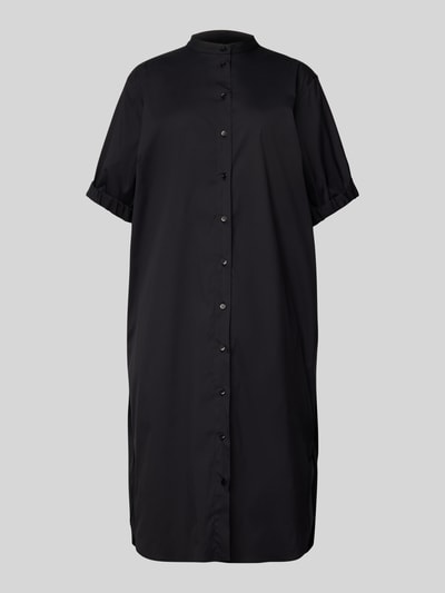 MOS MOSH Knielanges Kleid mit Knopfleiste Modell 'Arieth' Black 2