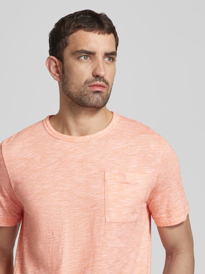 Tom Tailor T-Shirt in Melange-Optik Orange 3