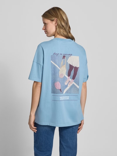 Marc O'Polo DENIM Oversized T-Shirt aus reiner Baumwolle Rauchblau 5