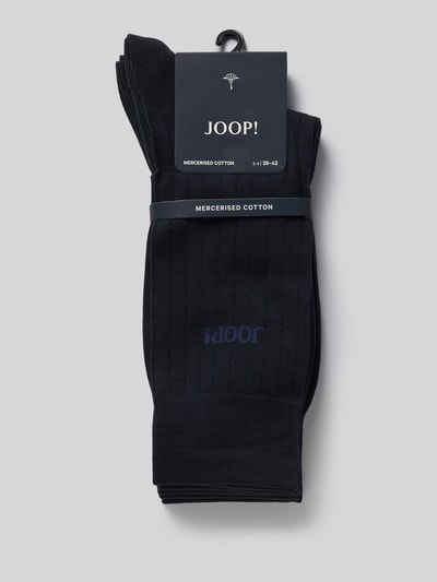 JOOP! Collection Socken mit Label-Print im 3er-Pack Marine 3