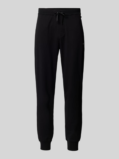 BOSS Sweatpants mit Label-Stitching Modell 'Mix&Match' Black 2