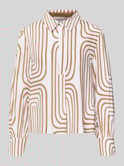 Herzensangelegenheit Overhemdblouse van zijdemix Lichtbruin - 2