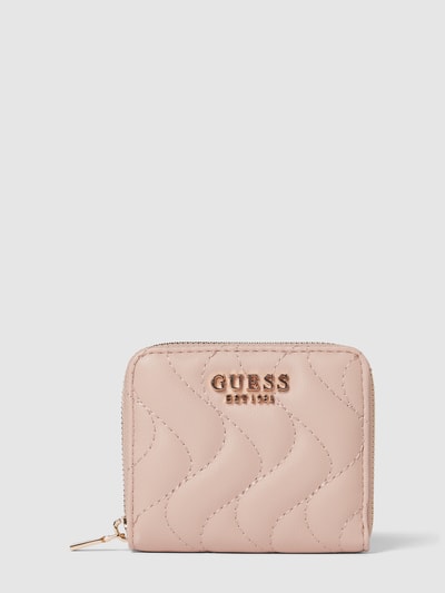 Guess Portemonnaie mit Label-Applikation Altrosa 1