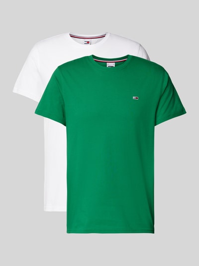 Tommy Jeans T-shirt met labelstitching Groen - 2