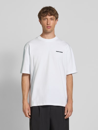 Pegador Oversized T-shirt met labelstitching Wit - 4