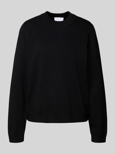 Jake*s Collection Gebreide pullover met ronde hals Zwart - 2