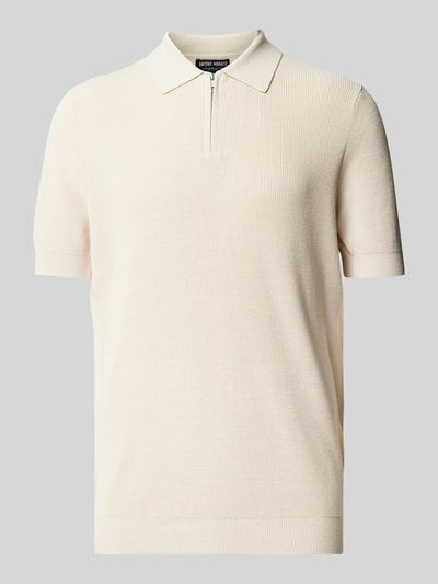 Antony Morato Regular Fit Poloshirt mit Reißverschlussleiste Beige 2