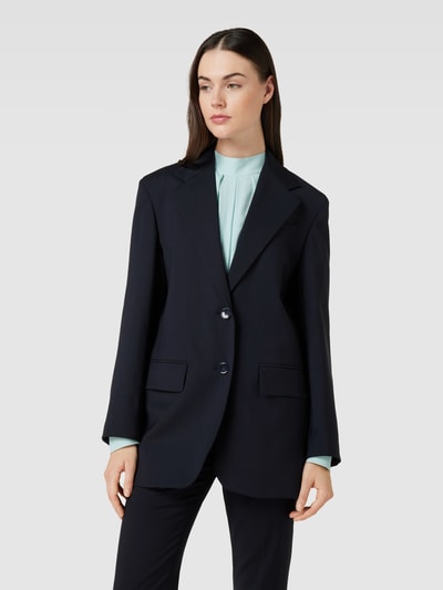 Weekend Max Mara Blazer im unifarbenen Design Modell 'VEBER' Marine 4