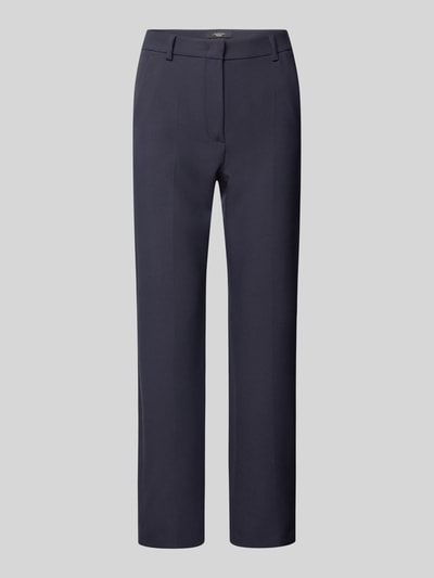 Weekend Max Mara Stoffen broek met Franse steekzakken, model 'RANA' Marineblauw - 2