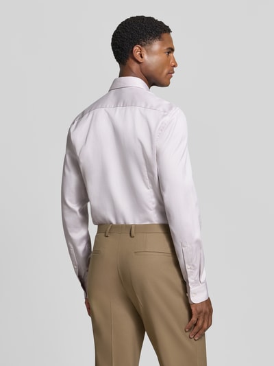 Jake*s Super Slim Fit Businesshemd in Premiumqualität Taupe 5