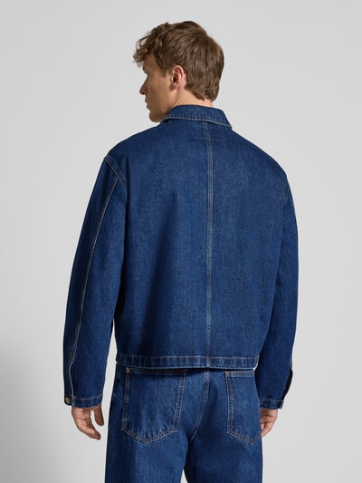 REVIEW Relaxed fit jeansjack met borstzak Donkerblauw - 5