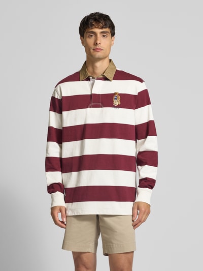 Polo Ralph Lauren Sweatshirt met labelstitching Bordeaux - 4