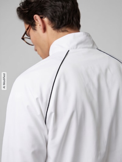 Lacoste Sport Regular Fit Trainingsjacke mit Logo-Patch Weiss 3