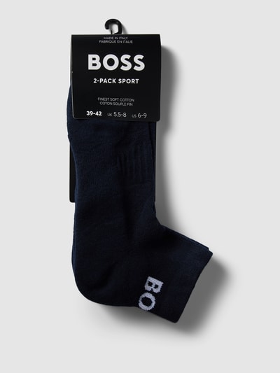 BOSS Socken mit Label-Print im 2er-Pack Marine 3