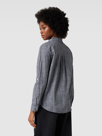 Tom Tailor Bluse mit fein strukturiertem Muster Marine 5