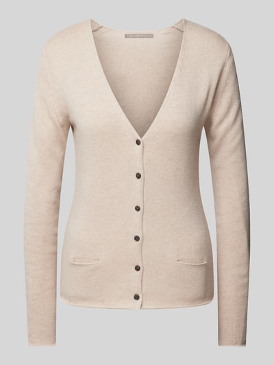 (The Mercer) N.Y. Strickjacke mit V-Ausschnitt Sand Melange 2