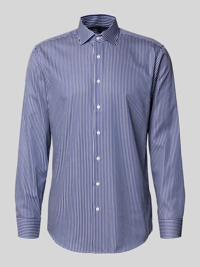 SEIDENSTICKER REGULAR FIT Regular fit zakelijk overhemd met kentkraag, model 'New Kent' Marineblauw - 2