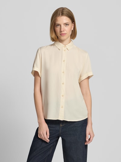 Jake*s Casual Regular Fit Bluse aus Viskose-Mix Beige 4