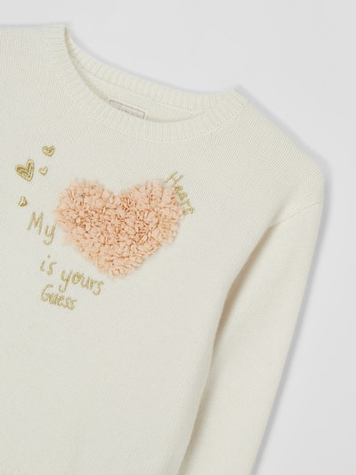 Guess Pullover mit Woll-Anteil  Weiß 2