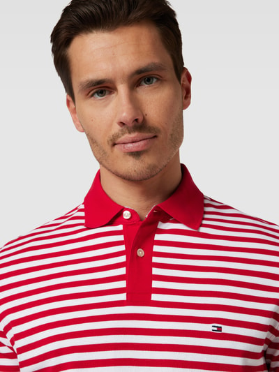 Tommy Hilfiger Koszulka polo z wyhaftowanym logo Czerwony 3