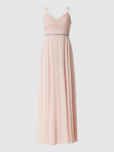 Jake*s Cocktail Abendkleid aus Chiffon mit Strasssteinen  Altrosa Melange 2