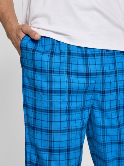 Tommy Hilfiger Loose fit pyjamabroek van katoenmix Bleu - 3