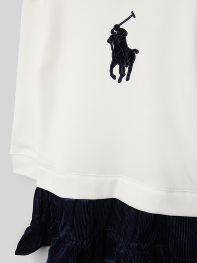 Polo Ralph Lauren Kids Sukienka z efektem warstw Złamany biały 2