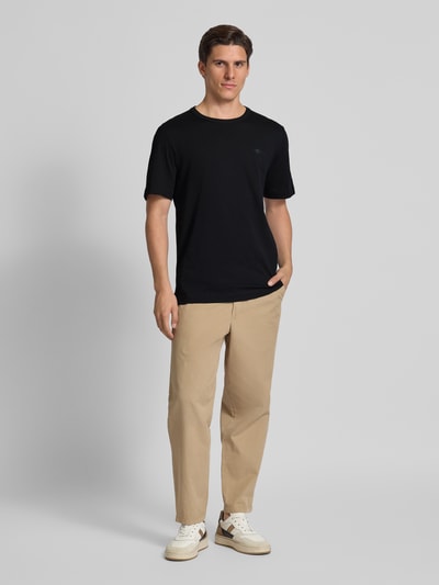 Tom Tailor Regular Fit T-Shirt aus reiner Baumwolle Black 1