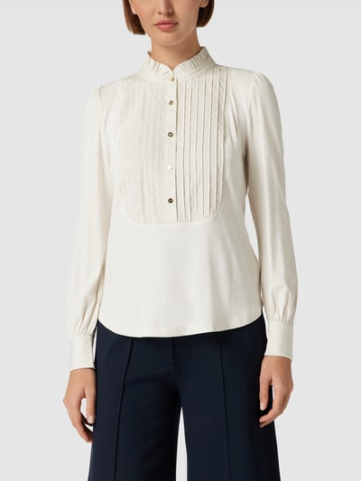 Lauren Ralph Lauren Blouse met knoopsluiting, model 'ELCHANAN' Offwhite - 4