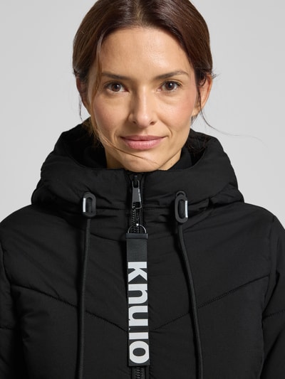 khujo Gewatteerde lange jas met capuchon, model 'ARIBAY' Zwart - 3