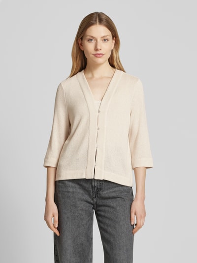 OPUS Cardigan mit V-Ausschnitt Modell 'Semipa' Beige 4