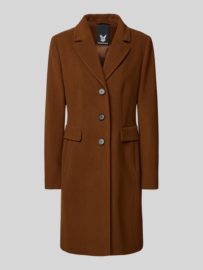 Fuchs Schmitt Wollmantel mit Kaschmir-Anteil und Pattentaschen Cognac 2