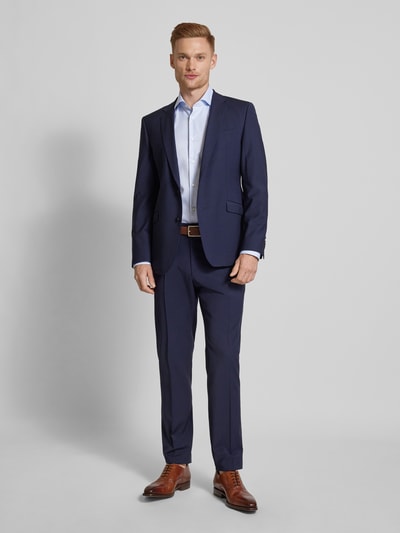 BOSS Slim fit zakelijk overhemd van fijn twill Bleu - 1