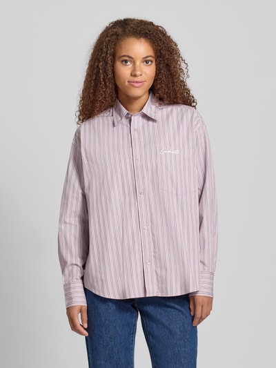Carhartt Work In Progress Relaxed Fit Bluse mit Brusttasche Modell 'Grimsby' Rosa 4