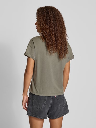 Noisy May T-Shirt mit Label-Print Modell 'BOHDI' Hellgrau 5