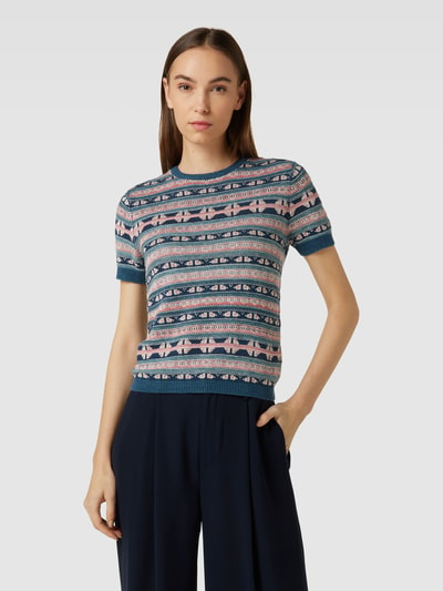 Lauren Ralph Lauren Strickshirt mit Allover-Muster Modell 'EYELAH' Gruen 4