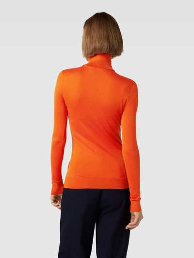 Lauren Ralph Lauren Sweter z dzianiny z dodatkiem jedwabiu model ‘ZOE’ Pomarańczowy 5