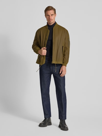 HUGO Jeansy o kroju tapered fit z czystej bawełny model ‘HUGO’ Jeansowy niebieski 1