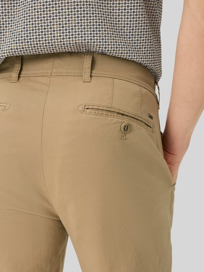 Brax Regular Fit Chino aus Baumwoll-Mix Modell 'Evans' Camel 3