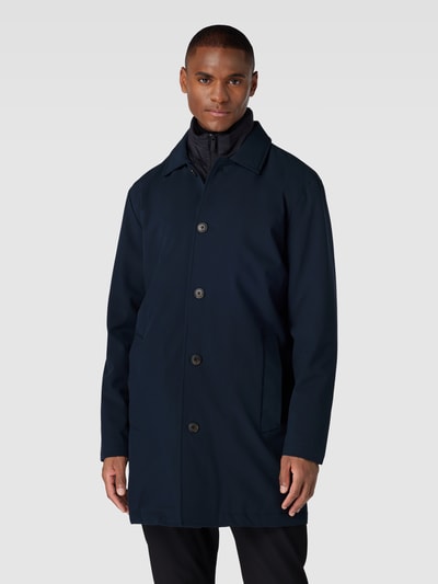 SELECTED HOMME Lange jas met steekzakken, model 'ALVIN' Donkerblauw - 4