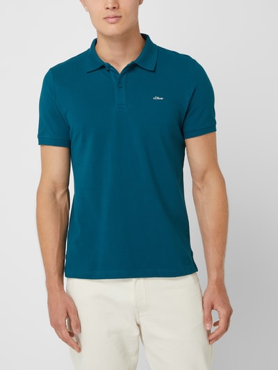 s.Oliver RED LABEL Regular Fit Poloshirt aus Piqué  Petrol 4