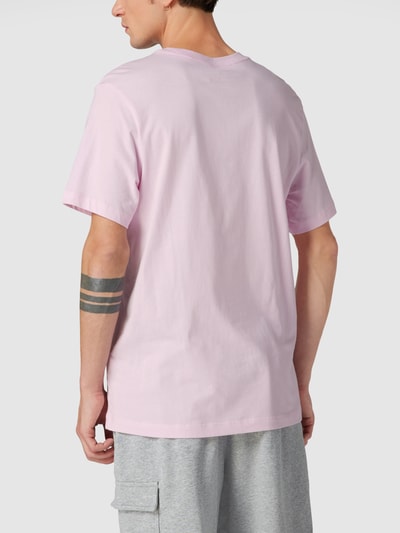 Nike T-shirt met logostitching, model 'CLUB TEE' Lichtroze - 5