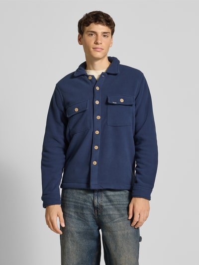 Blend Regular fit vrijetijdsoverhemd met kentkraag, model 'BAKI' Marineblauw - 4