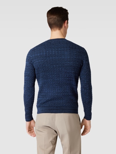 s.Oliver RED LABEL Gebreide pullover met structuurmotief Donkerblauw - 5