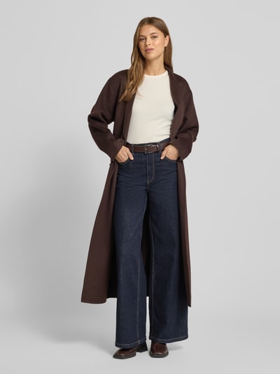 Jake*s Casual Slim Fit Longsleeve mit Strukturmuster Offwhite 1