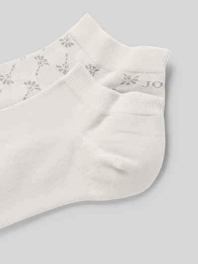 JOOP! Collection Krótkie skarpety damskie JOOP! Collection;Mieszanka bawełny z dodatkiem streczu;Krój dopasowany do ciała;Detal z logo;Elastyczny pas Jasnoszary 2