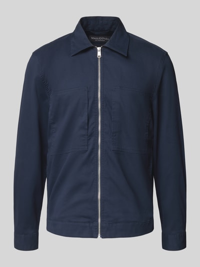 Marc O'Polo Relaxed Fit Overshirt aus Baumwoll-Mix Marine 2