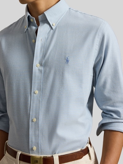 Polo Ralph Lauren Regular Fit Freizeithemd aus Baumwollmix Hellblau 3